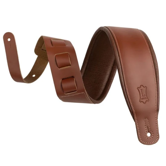 Levys M26PD-WAL-BRN Top Grain bőr gitárheveder barna