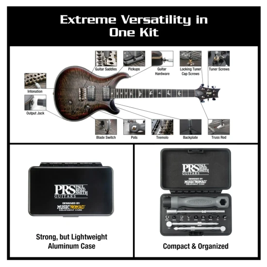 MusicNomad MN252 Premium PRS Guitars 18 pc. Tool Kit
