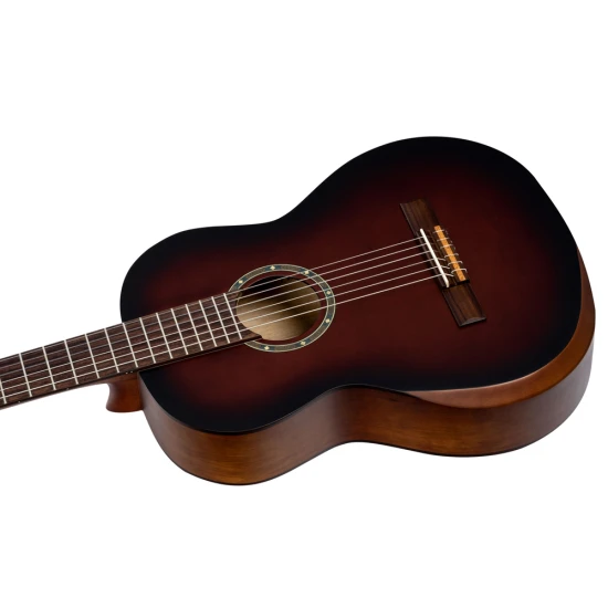 ORTEGA Student Series Pro DeLuxe 4/4 6 húros Klasszikus Gitár - Bourbon Fade