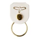 PRS Pick Holder Key Ring - White