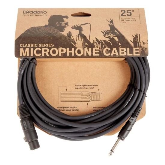 Planet Waves by D'addario PW-CGMIC-25 mikrofonkábel 7,5 méter