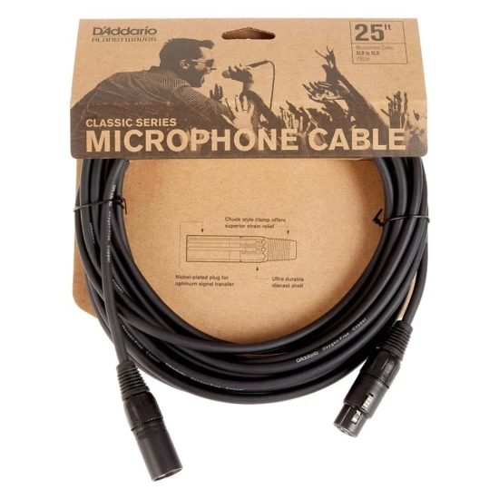 Planet Waves by D'addario PW-CMIC-25 mikrofonkábel 7,5 méter