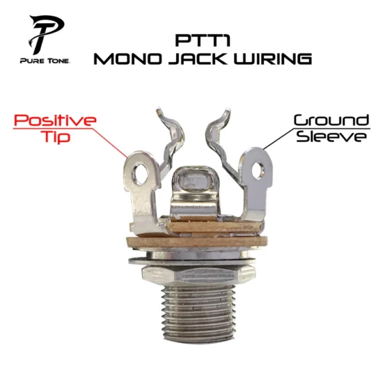 Pure Tone PTT1 Mono Multi-Contact 1/4″ Output Jack - Nickel