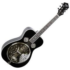 Recording King fatestű rezonátoros gitár fekete