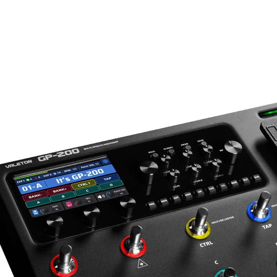 Valeton GP-200 multi-effekt processzor pedál - Fekete