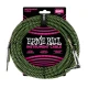 Ernie Ball 6066 Szövetkábel Fekete/Zöld