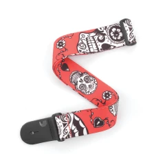 D'addario P20W1414 Red Sugar Skulls heveder