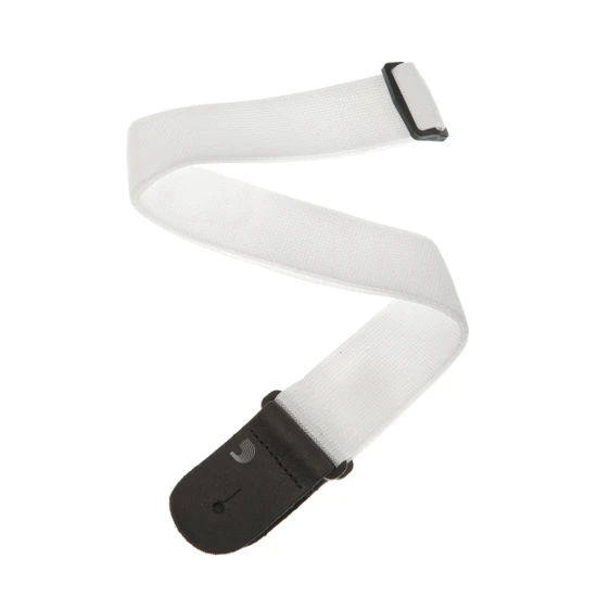 D'addario PWS108 White textil gitár heveder 