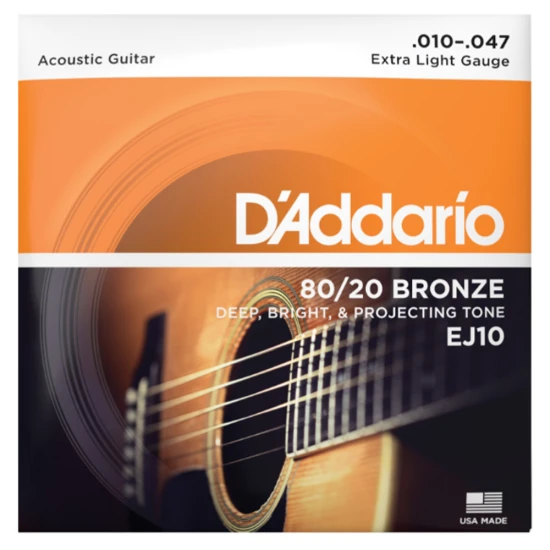 D'addario EJ10 80/20 bronz 10-47