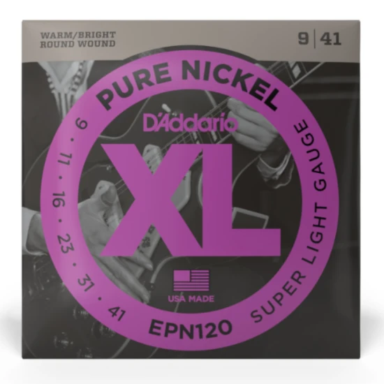 D'addario EPN120 Pure Nickel 09-41 Super Light