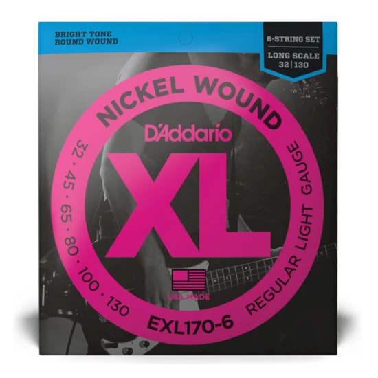 D'addario EXL170-6 32-130 basszusgitár húr