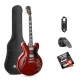 Donner DJP-1000 Cherry jazzgitár