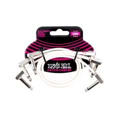 Ernie Ball 6386 Flat Ribbon Patch Kábel 30cm Fehér