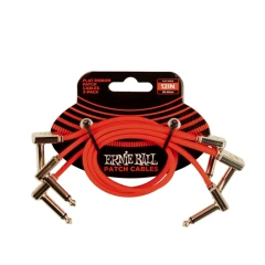 Ernie Ball 6403 Flat Ribbon Patch Kábel 30cm Piros