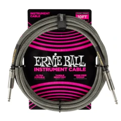 Ernie Ball 6429 Silver Fox Szövetkábel 3m