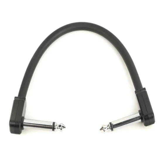 Ernie Ball 6439 Flat Patch Kábel 15cm Fekete