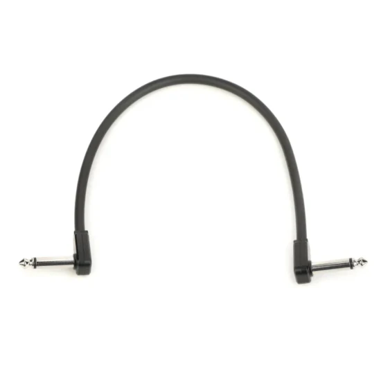 Ernie Ball 6440 Flat Patch Kábel 30cm Fekete
