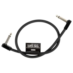 Ernie Ball 6441 Flat Patch Kábel 45cm Fekete