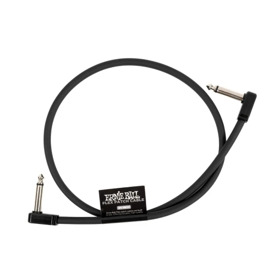 Ernie Ball 6442 Flat Patch Kábel 60cm Fekete