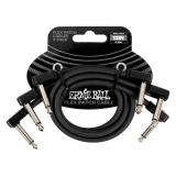 Ernie Ball 6445 Flat Patch Kábel 30cm Fekete