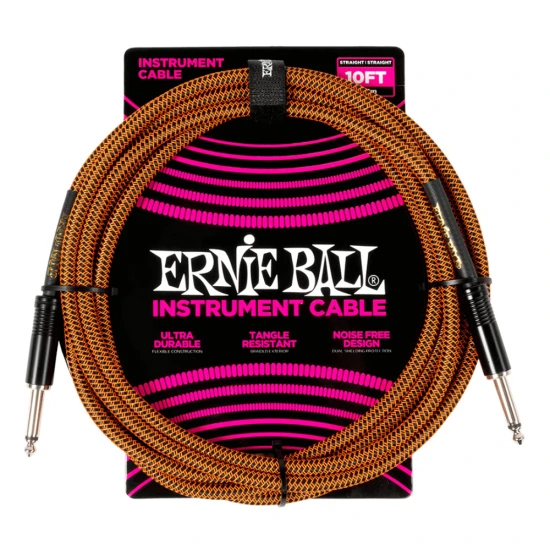 Ernie Ball 6468 Pumpkin Pie Szövetkábel 3m