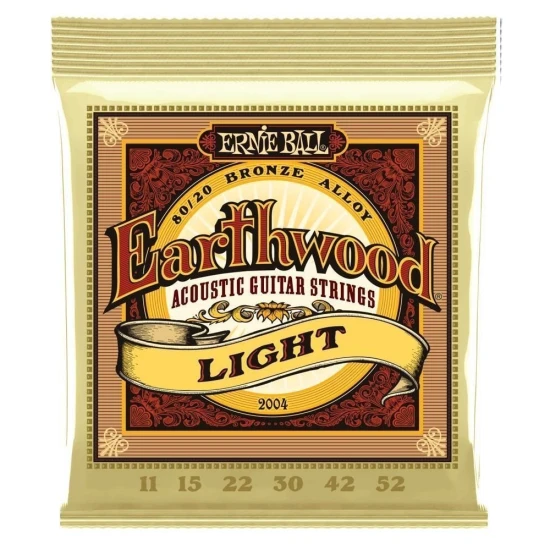 Ernie Ball 2004 Earthwood Acoustic 80/20 bronz húrkészlet 11-52
