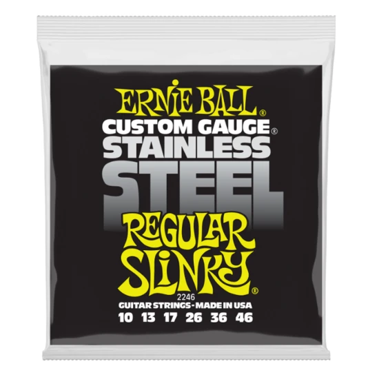 Ernie Ball 2246 Stainless Steel Regular Slinky 10-46 húrkészlet