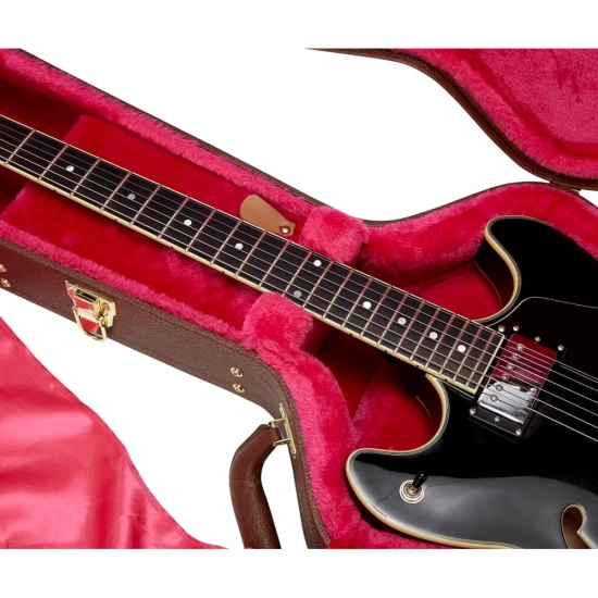 Gator GWE-335 Brown Semi-Hollow félüreges testű gitár kemény tok