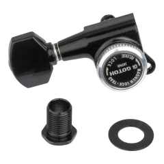 Gotoh SG381-07 MG-T 6R Black satus gitár hangolókulcs készlet