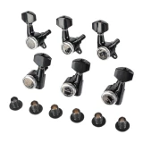 Gotoh SG381-07 MG-T 3L+3R Black satus gitár hangolókulcs készlet