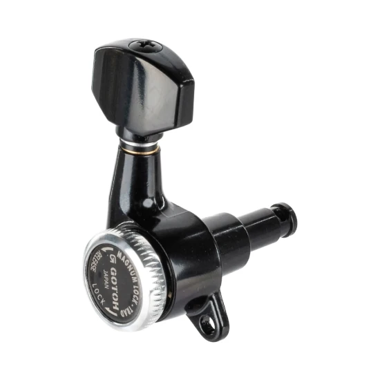 Gotoh SG381-07 MG-T 6L Black satus gitár hangolókulcs készlet