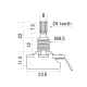 HOSCO CTS 500A logaritmikus Incses potméter