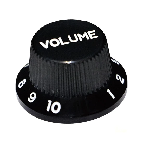 Hosco Stratocaster Inches Volume gomb - fekete