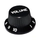 Hosco Stratocaster Inches Volume gomb - fekete