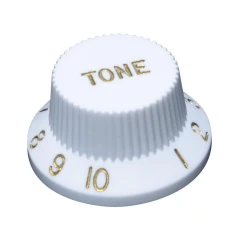 Hosco Stratocaster Inches Tone gomb - fehér