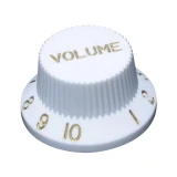Hosco Stratocaster Inches Volume gomb - fehér