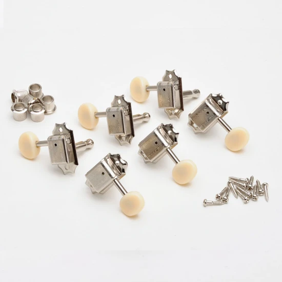 Kluson Vintage Junior 3+3 kulcskészlet krém ovális gombokkal