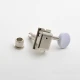 Kluson No Line 50s F-Style egysoros kulcskészlet ovállis fehér gombokkal