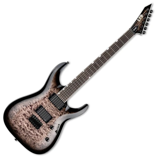 LTD MH-400HT QM See Thru Black Sunburst