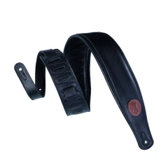 Levys MSS2-BLK Signature Garment bőr gitárheveder fekete