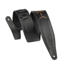 Levys MG317MP-BLK-BRN Moon Phases bőr gitárheveder