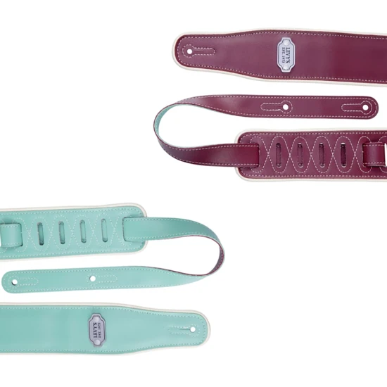 Levys M26VCP-BRG_SEA Reversible Vinyl Burgundy & Seafoam bőr gitár heveder