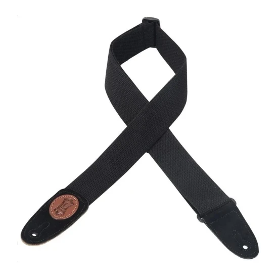 Levys MSSC8-BLK pamut gitárheveder fekete