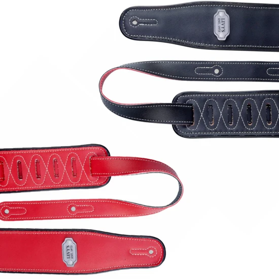 Levys M26VP-RED_BLK Reversible Vinyl Red & Black bőr gitár heveder