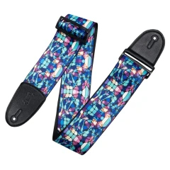 Levys MP3SG-001 Stained Glass Blue Mirage textil gitárheveder