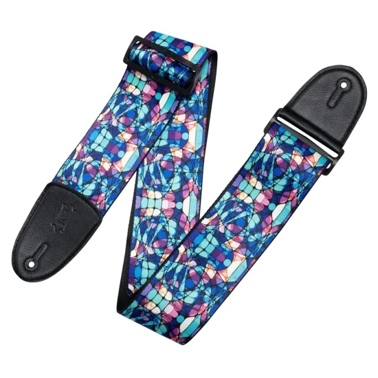 Levys MP3SG-001 Stained Glass Blue Mirage textil gitárheveder
