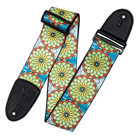 Levys MP3SG-003 Stained Glass Spring Bloom textil gitárheveder