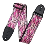 Levys MP3SG-006 Stained Glass Pink textil gitárheveder