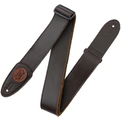 Levys MSS7G-DBR Tri-Glide Series Dark Brown bőr gitárheveder