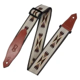 Levys MSSN80-TAN Tribal Rhythms Arrow Textil gitárheveder